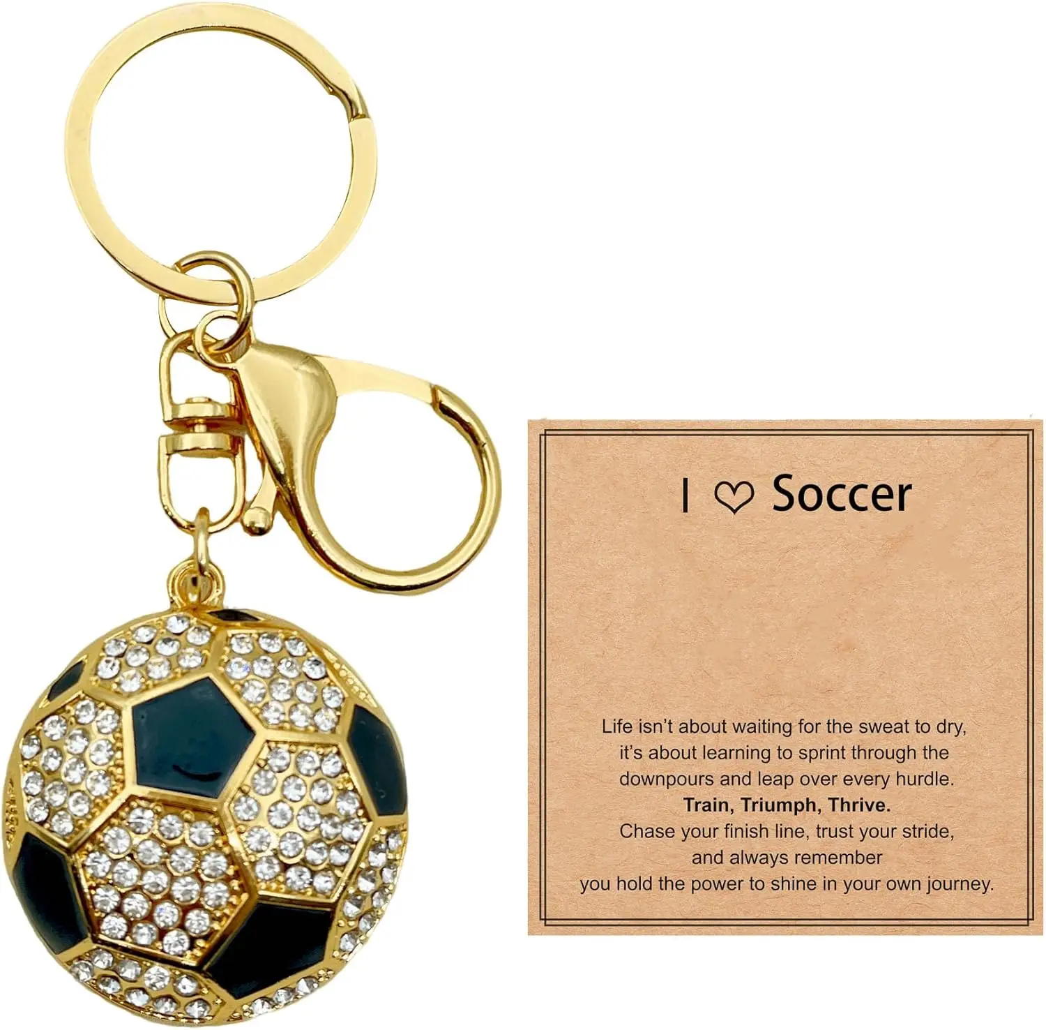 

Soccer Ball Keychain for Men/Women Soccer Gift keychains for Backpack Key Chains Soccer Accessories Gifts
