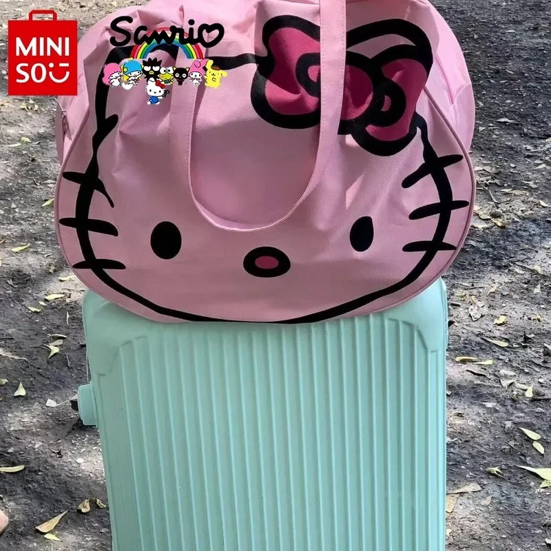 Sanrio Nuova borsa da viaggio Borsa portaoggetti portatile di alta qualità alla moda Borsa portaoggetti multifunzionale per ragazze di grande capacità