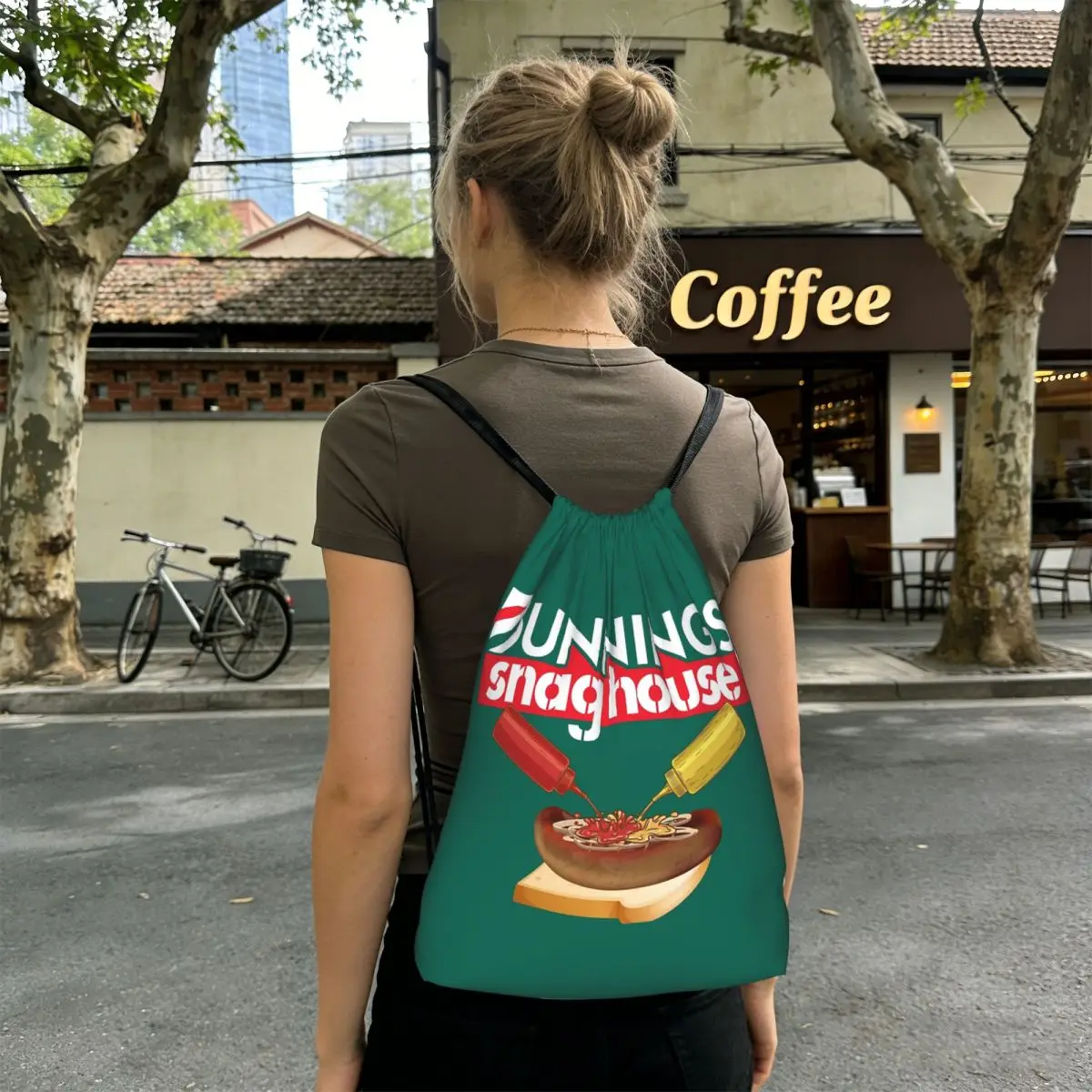

Bunnings Snaghouse Backpacks Casual Drawstring Bags Sports Bag Book Bags for Man Woman Students
