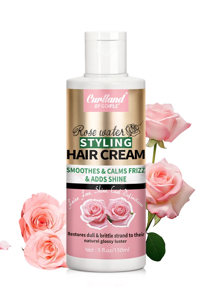 Crème coiffante pour cheveux, lissante, calme, frisottis, boucles élastiques et moelleuses, définition hydratante, produit hydrate pour vagues bouclées