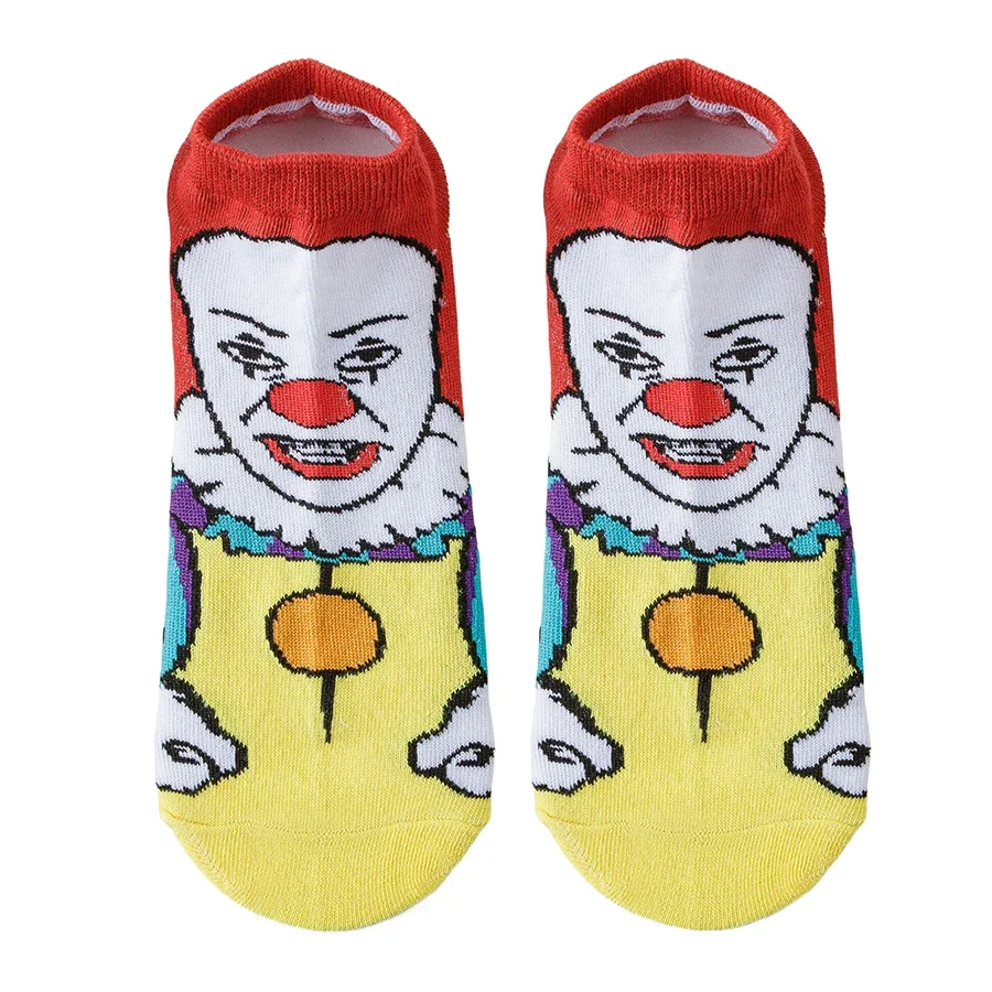 10/15/20/30Pairs الكرتون أنيمي الجوارب الرجال النساء عيد الميلاد هالوين الهيب هوب الشارع موضة الجدة مضحك قارب قصير الجوارب