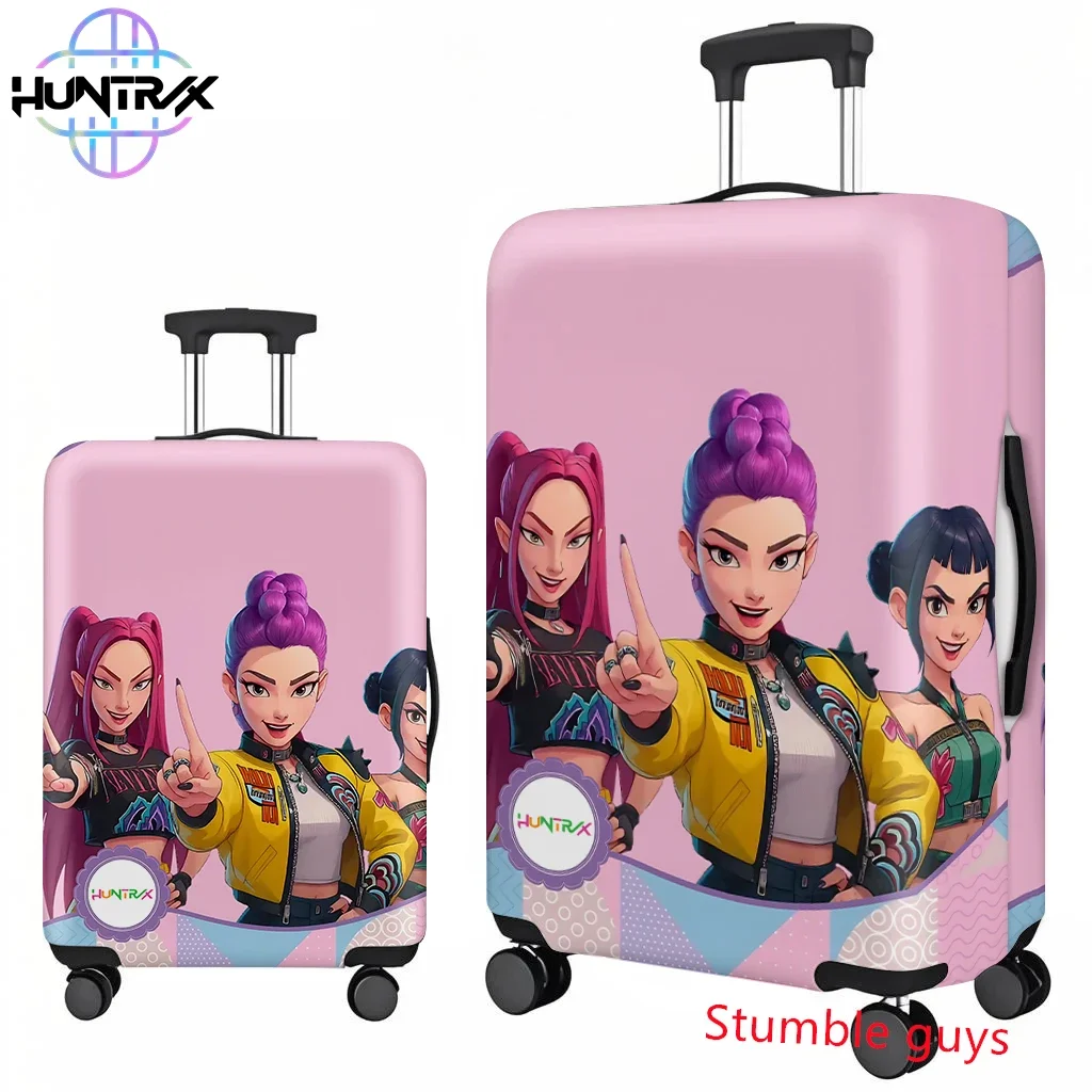 Capa protetora de bagagem Kpop Demon Hunters, design de viagem de anime, serve para malas de 18 a 32 polegadas