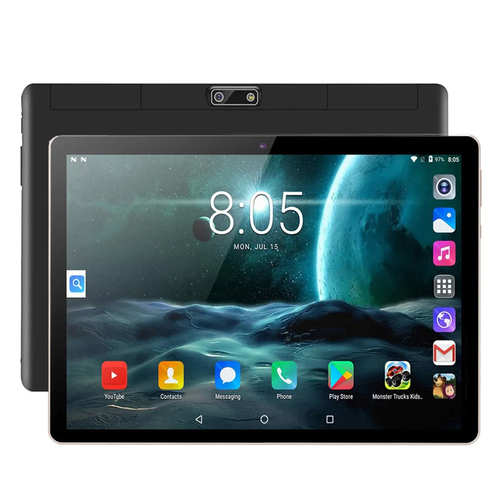 Nowy tablet PC 10,1 cala Octa Core Google Play Android 13, podwójna SIM, funkcja telefonowania 3G, 4GB RAM, 64GB ROM, 5000mAh