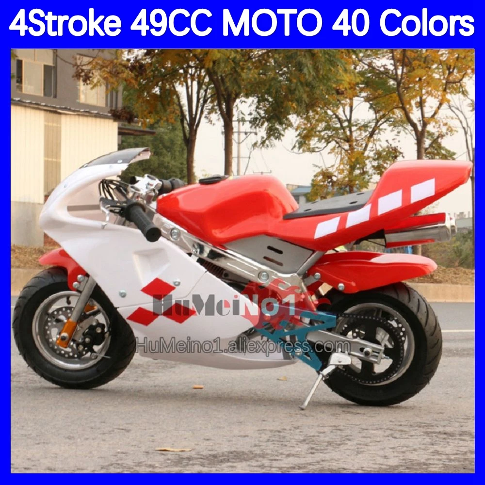 49 50 CC Adult Mini Motorcycle 4 Stroke Mountain Gasoline Scooter ATV Off-Road Superbike Buggy Small Moto Bikes Racing Motorbike