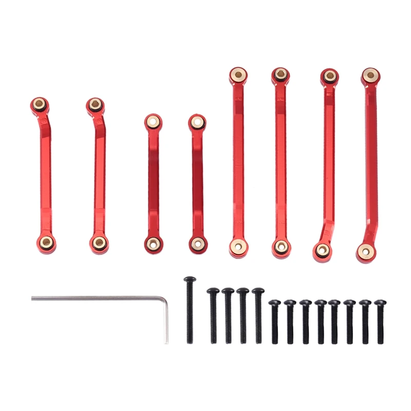 

8Pcs Metal High Clearance Suspension Link Rod Set 9749 For Traxxas TRX4M 1/18 RC Crawler Car Upgrade Parts