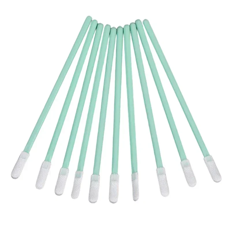 100/500pcs Non Woven Cotton Swab Dust Free Wiping Rod For Cleaning Fiber Laser Machine Focus Lens Protection Windows Hand Tools