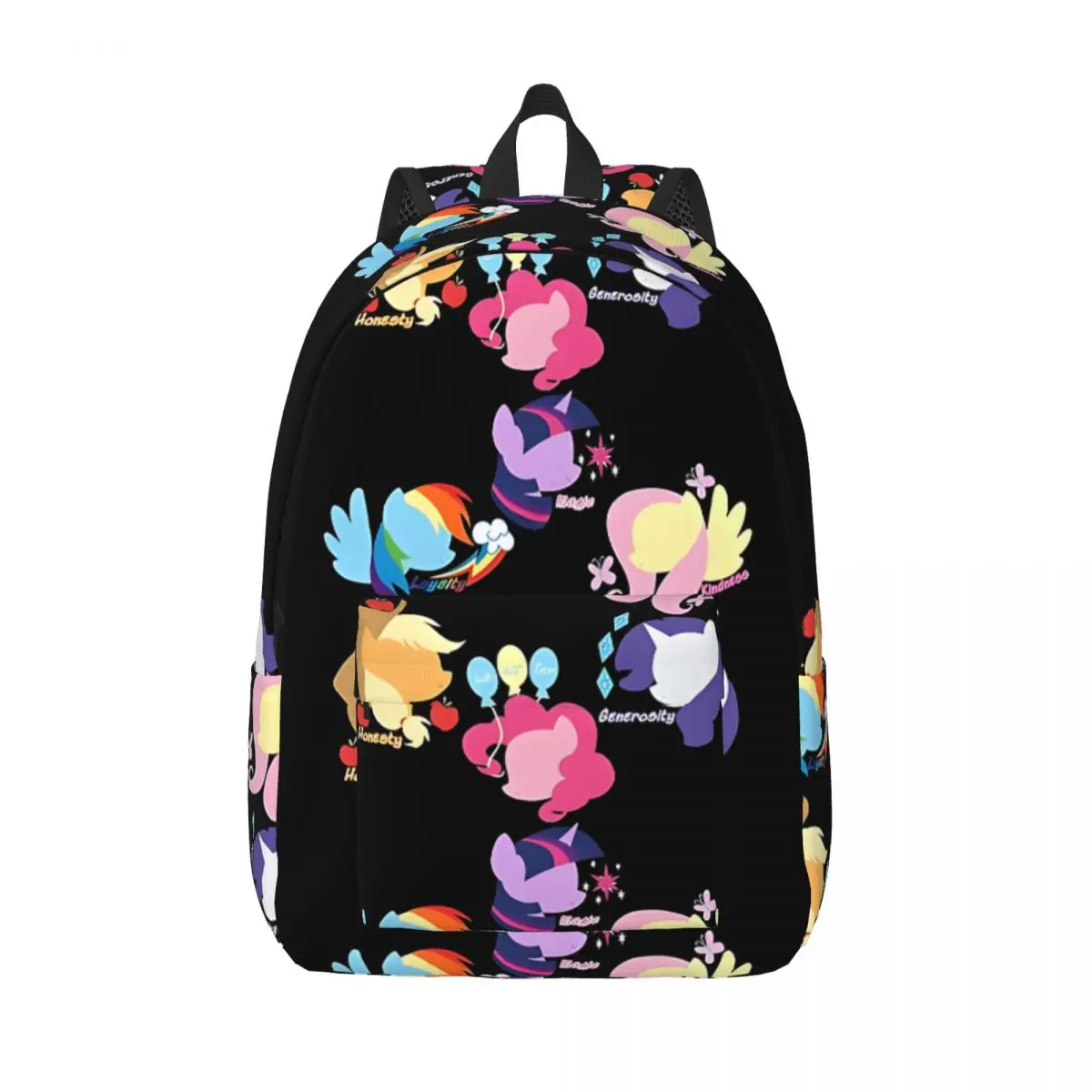 Fashion Mane Six Daypack Travel Zipper Closure My Little Pony College Student Kindergarten Bag Gift