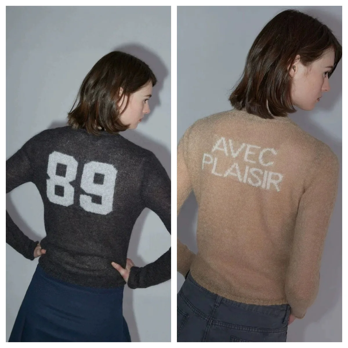 

Paloma Wool Thin Wool Blend Knitted Open Cardigan Slim Fit round Ne Long Sve Sweater Women's Premium Knittedwear