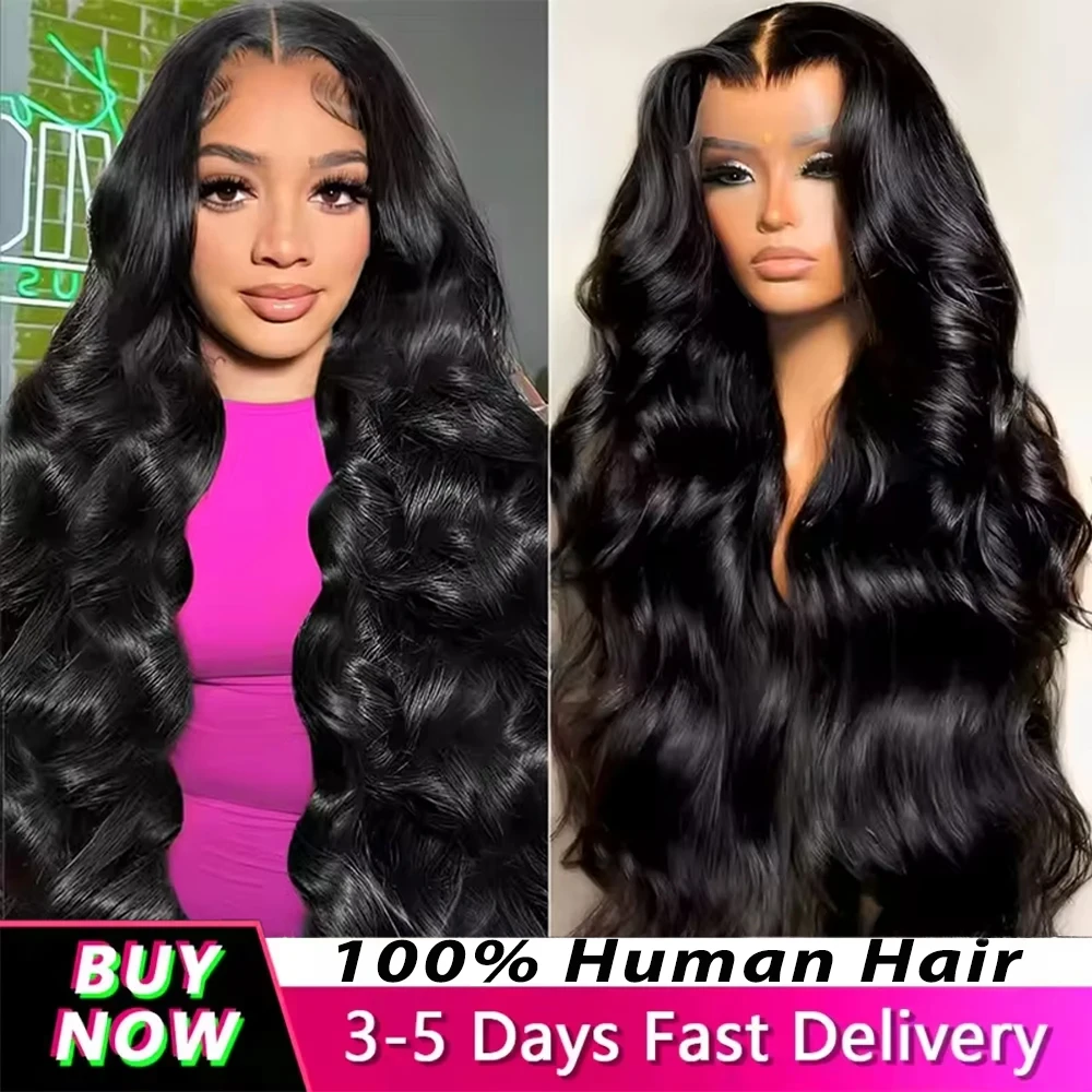 30 38 Inch 13x6 HD Transparent Lace Frontal Wig Body Wave 100% Human Hair Wigs 13x7 Wet And Wavy Lace Front Wig Pre Plucked 200% Pure Virgin Hair For Women