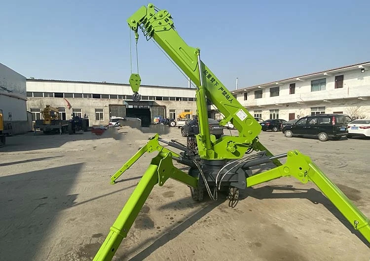 رافعة العنكبوت الزاحفة 1 طن 3 طن 8 طن يطير الجيب الكهربائية 1t المفصل بوم رافعة العنكبوت مع سلة الرجل #6