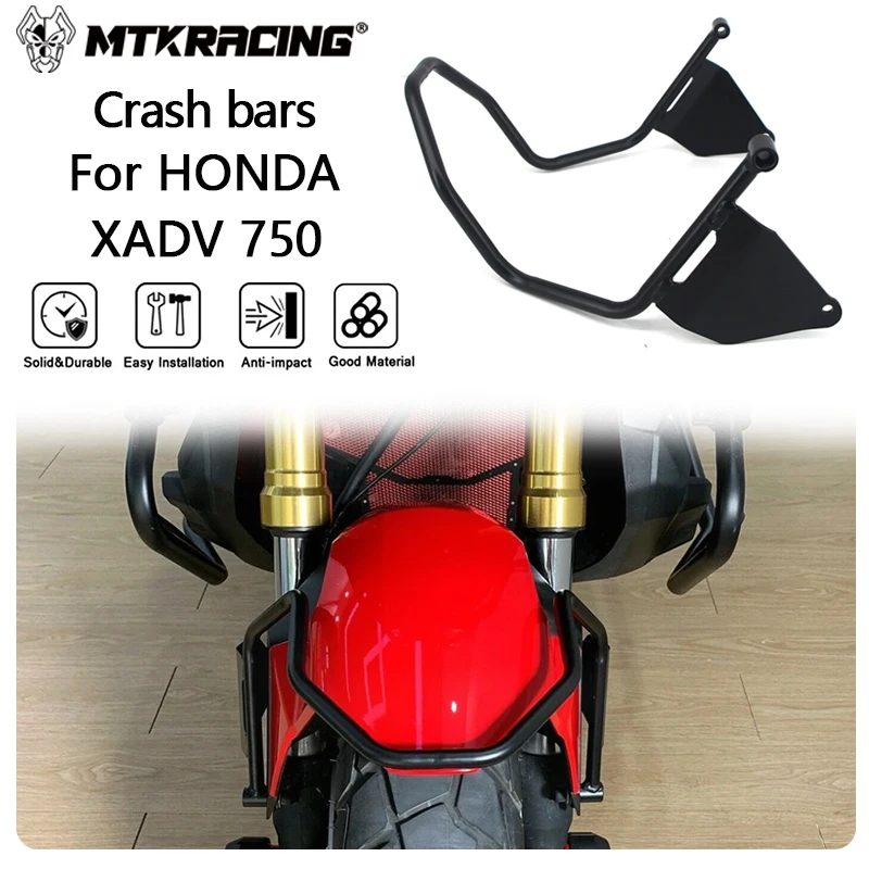 

Противоударные рейки MTKRACING для HONDA X-ADV 750 2017-2024, переднее колесо мотоцикла, защитная рамка для крыла, защита от удара