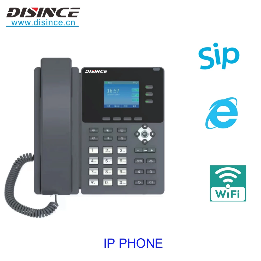 

Регистра IP-телефона 2, аккаунты SIP, SIP-динамик для вызовов в магазине, двойная регистрационная способность, бизнес-телефон IP