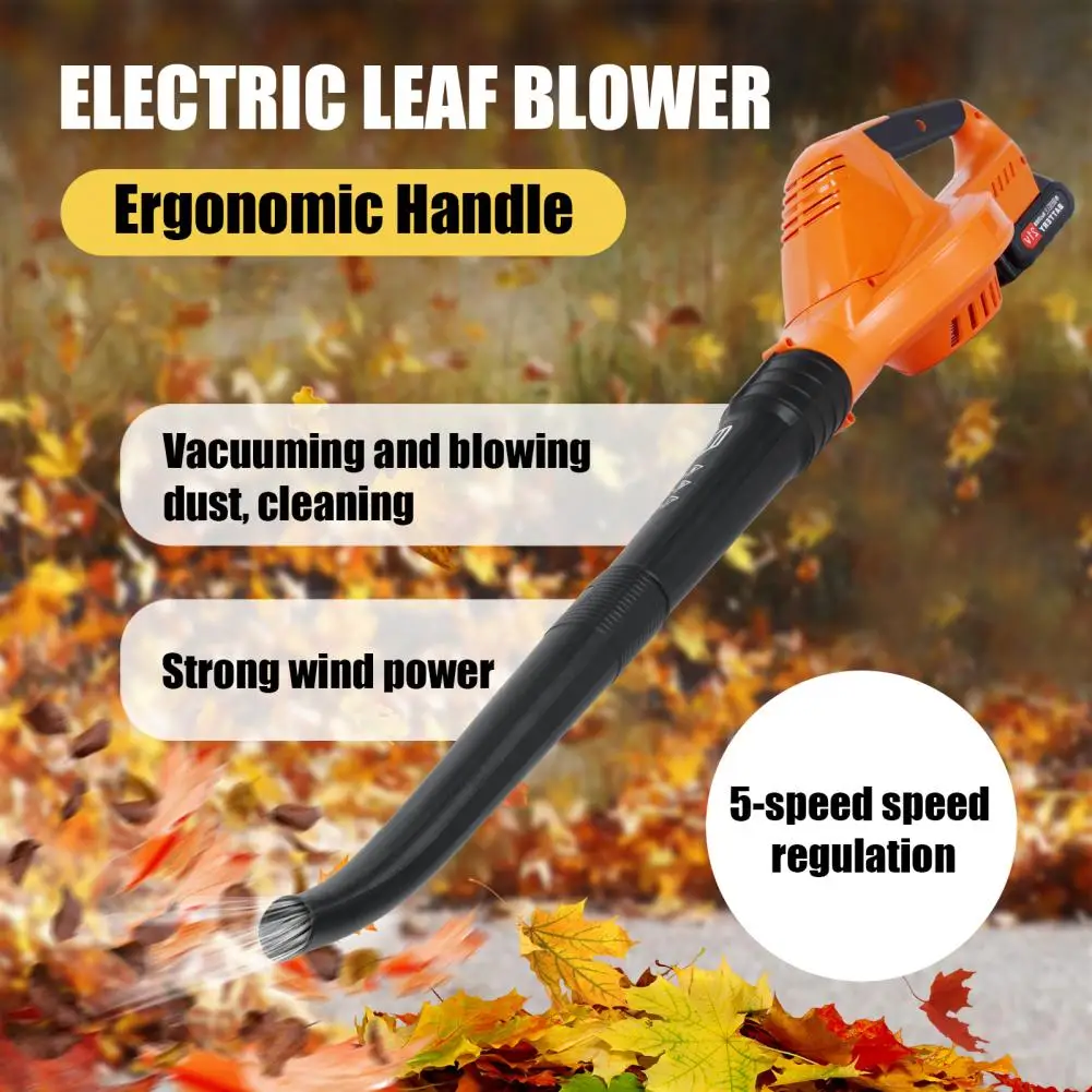 Brushless Electric Air Blower 180CFM Cordless Efficient Leaf Snow Dust Blowing High Powerful Tool For 21V Battery Leaf Blower