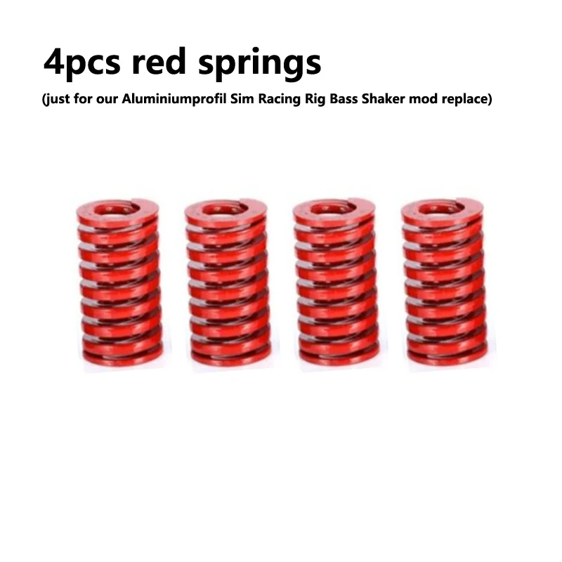 4pcs Red Springs just for our Aluminiumprofil Sim Racing Rig Bass Shaker Mod Replace