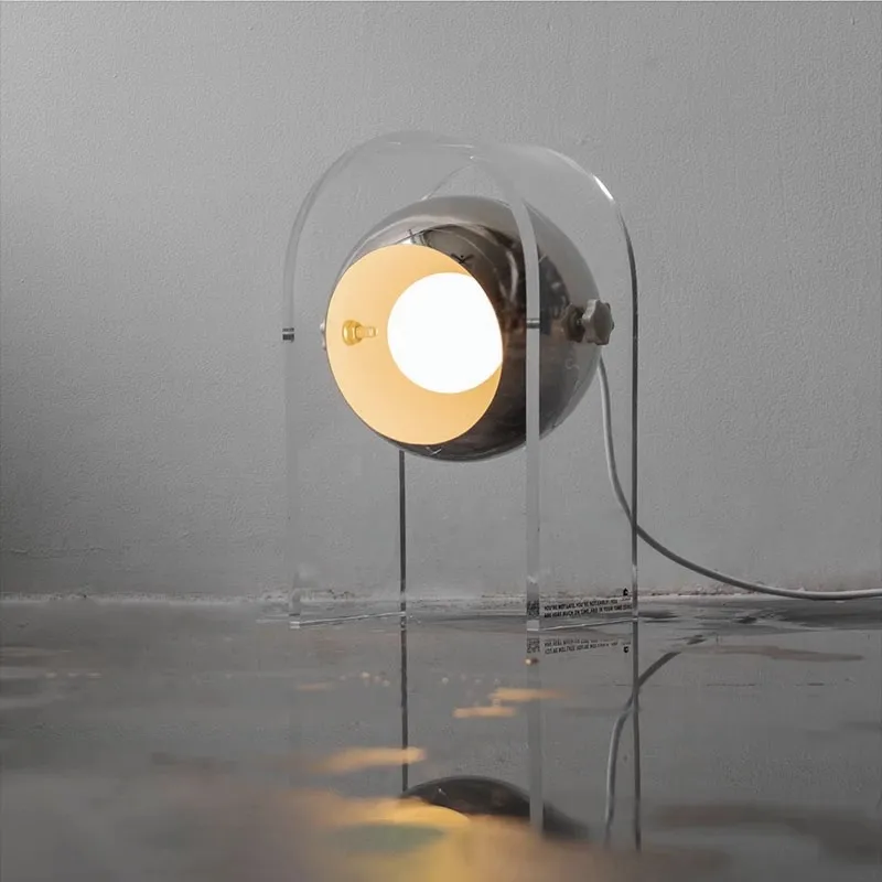 Nordic simple acrylic bedroom study learning desk lamp fashion creative American living room bedroom table lamp