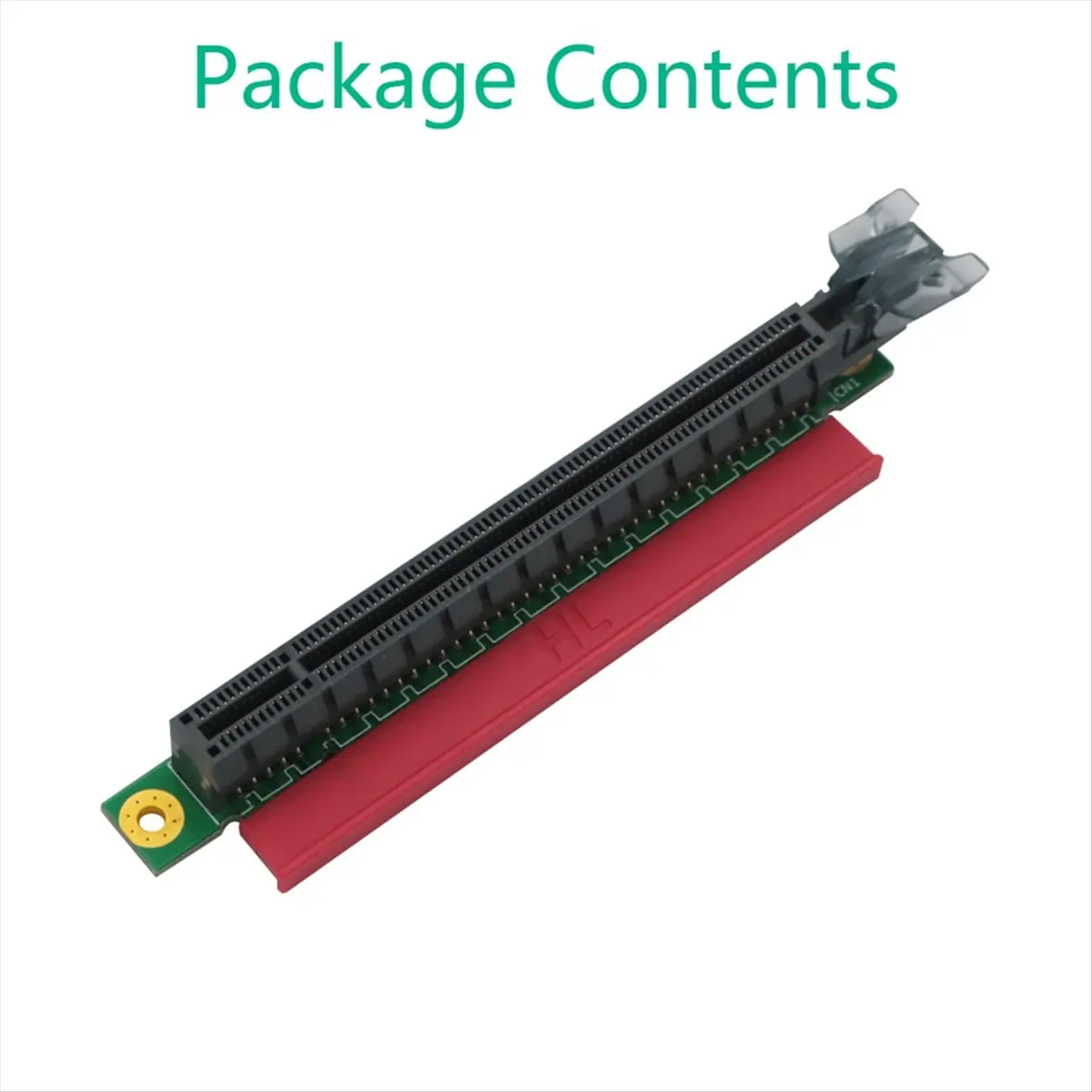 TCE PCIE 16X Riser Card Adapter PCI Express 3.0 PCI-E to PCI-E 16X Slot Converter 90 Degree Connectors for 1U Server