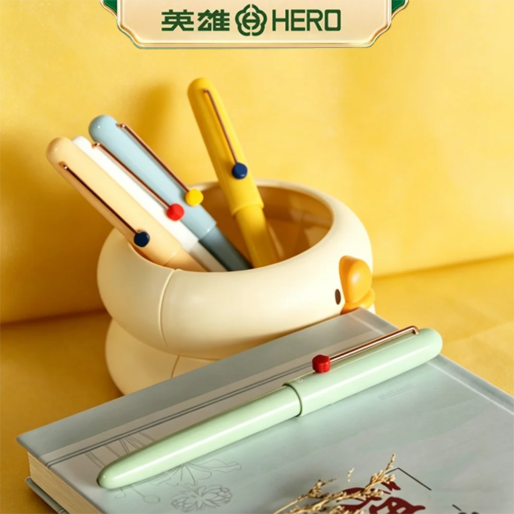 

Набор перьевых ручек HERO New 616 – 6 цветов, иридиевое перо, плавное письмо, магнитный колпачок – для школы, каллиграфии, офиса