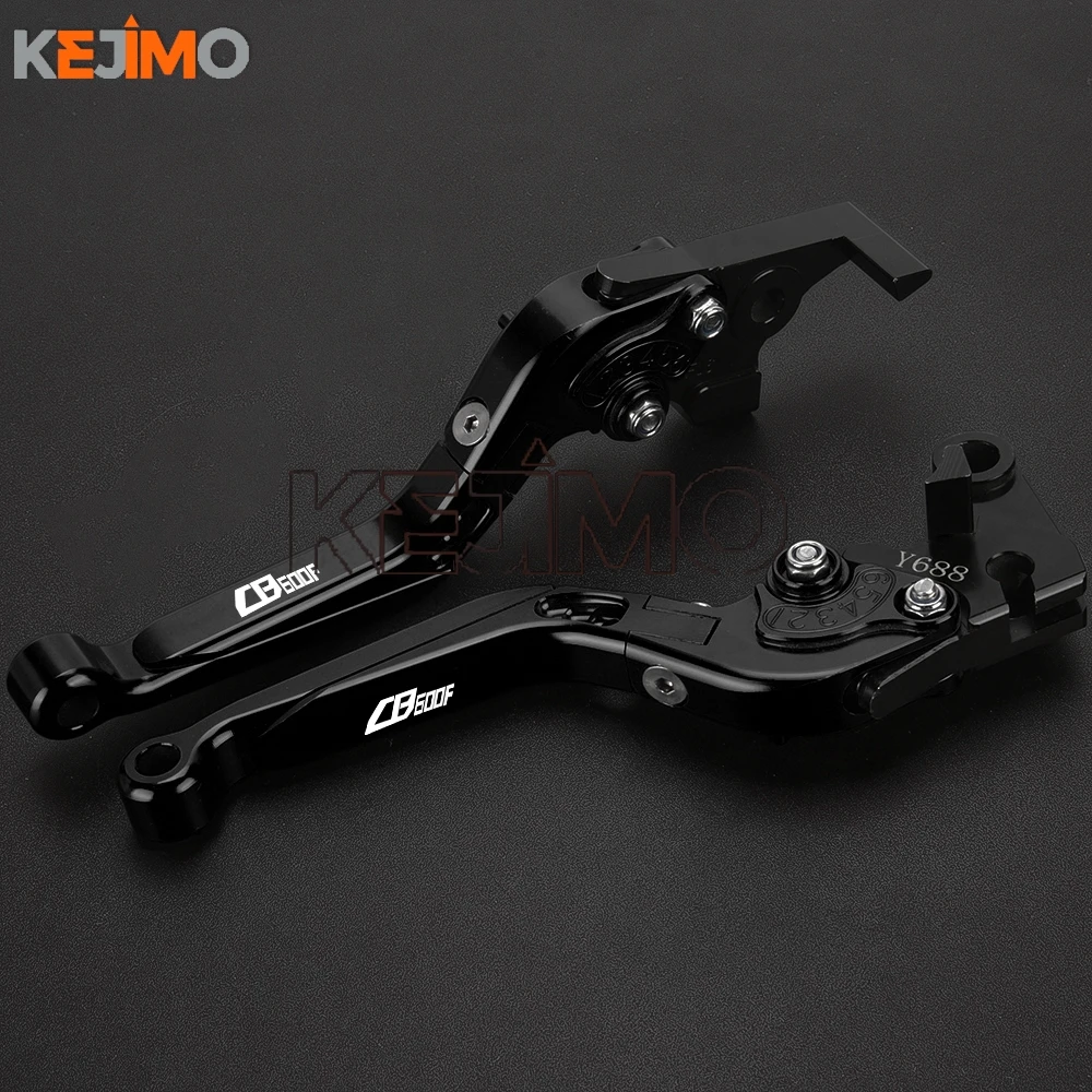 For HONDA CB600F CB 600F HORNET 600 1998 1999 2000 2001 2002 2003 2004-2006 Brake Clutch Levers CNC Folding Extendable Handlebar view 3