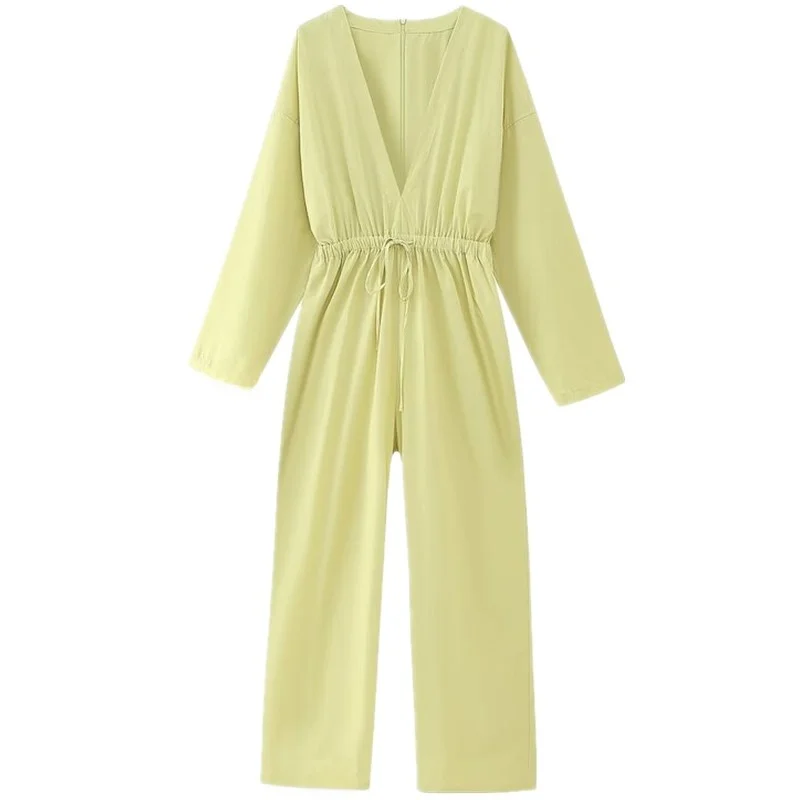 

Faionable Long Puffy One-Piece Suit Women's High Waist Cotton Blend Commute Sle Autumn Trendy Slimming Ensemble