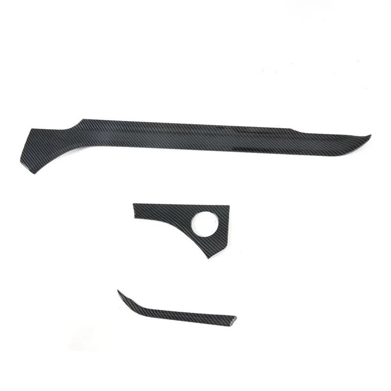 

H5-Center Console Dashboard Strip Trim Cover Carbon Fiber For Ford Explorer 2020 2021 2022 Accessories Parts Component