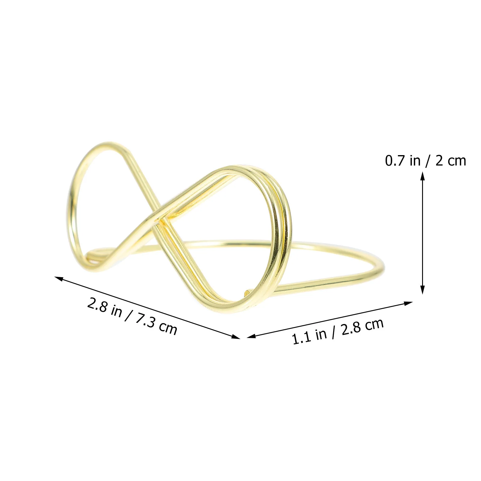 20Pcs Smooth Polished Metal Bow Shape Memo Clamp Tabletop Photo Clip Desktop Note Holder Menu Card Stand Office Home