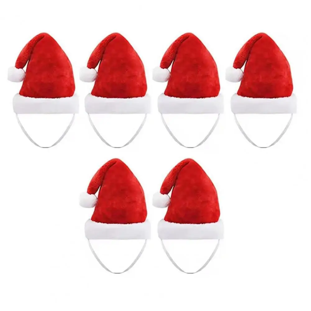 Cat Santa Hat Festive Pet Santa Hats Adorable Comfortable Anti-fall Christmas Costumes for Cats Dogs Pets Dog Santa Hat