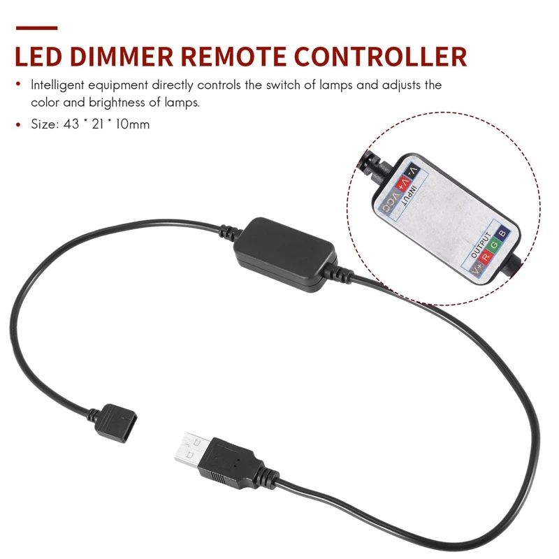 Télécommande sans fil Bluetooth LED Gradateur DC5-24V téléphone Andrea Connection Control pour RGB Light Strip Minuterie Switch
