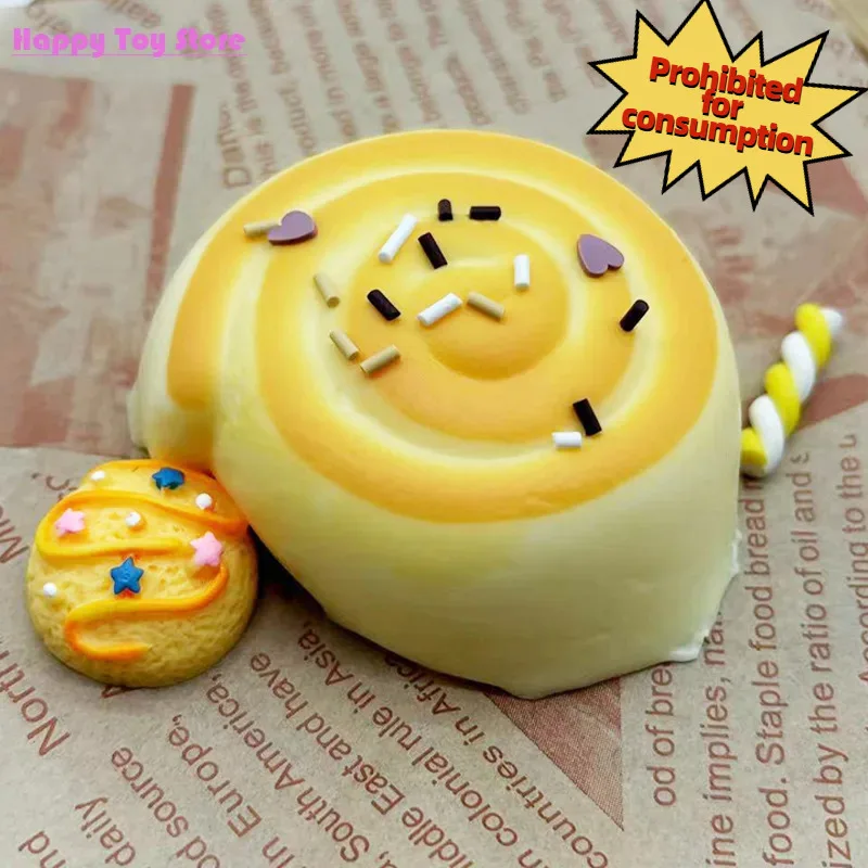 

Haute Couture Texture New Yellow Snail Roll Cream Feel Feel Silicone Pinch Cute Extractor Boy Girl Adult Extractor Toy Squeeze