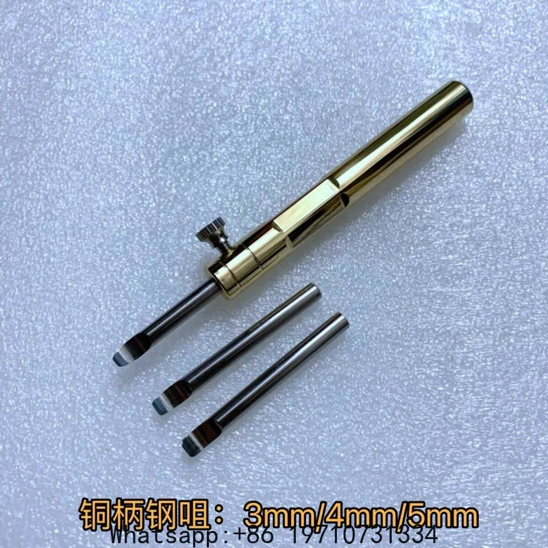 Copper handle pry knife for watch case back removal all steel tool