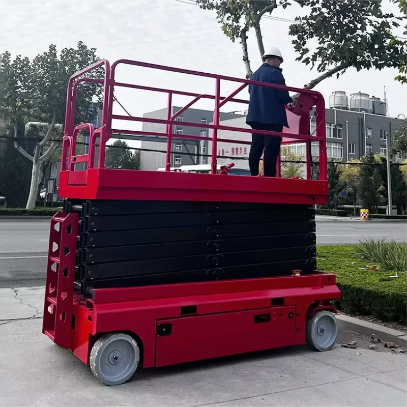 New Mobile Manual 4m-18m Hydraulic Electric Scissor Lift Table Work Platform Construction Lifters Scaffolds