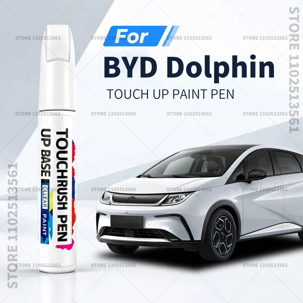 Vehicle Paint Touch Up Pen Car Scratch Remover Repair Marker Waterproof DIY Auto Body Maintenance Tool For BYD Dolphin 2021-2025