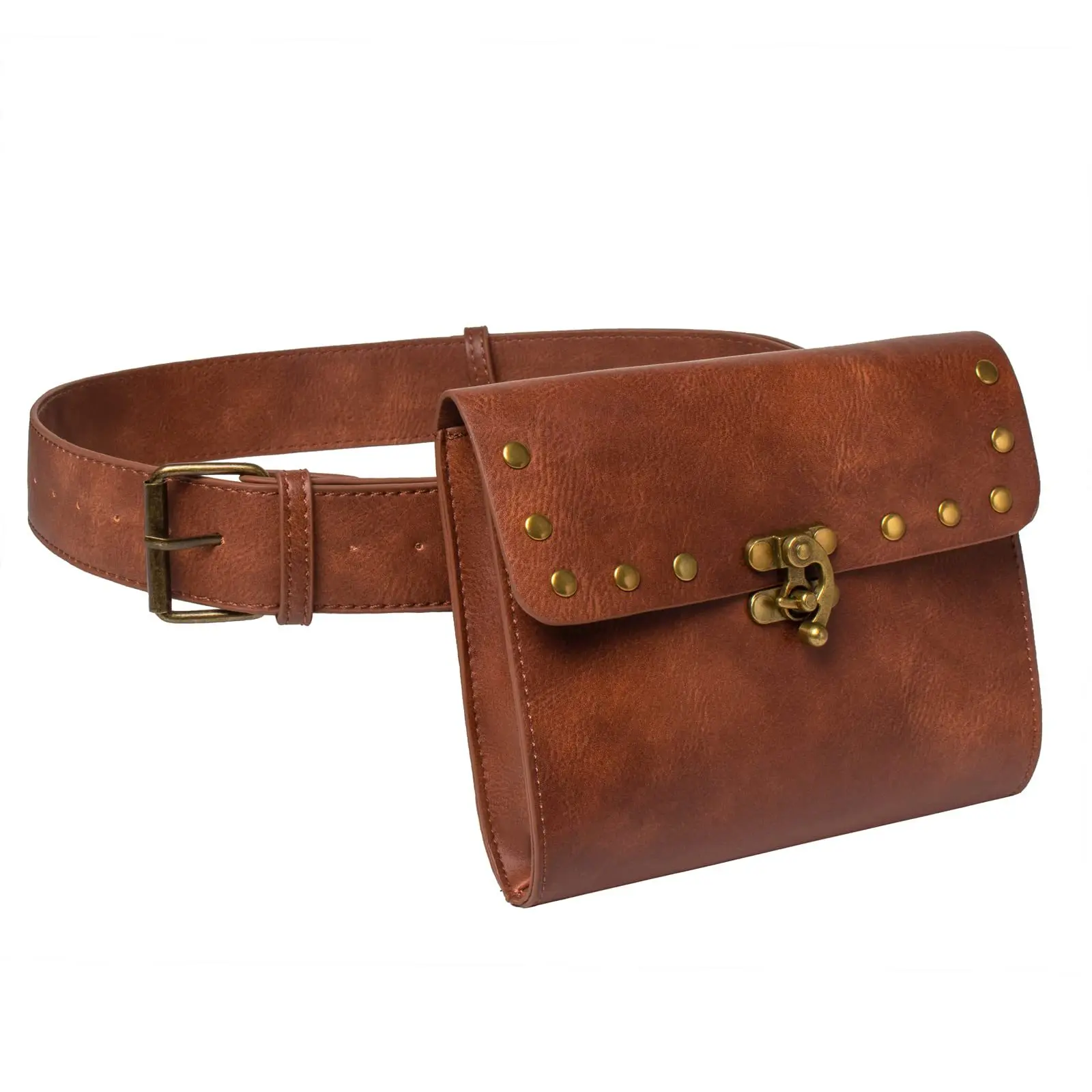 Medieval Viking Accessories: PU Leather Waist Belt with Wallet Retro Waist Bag Suitable for Daily Life Cosplay Party