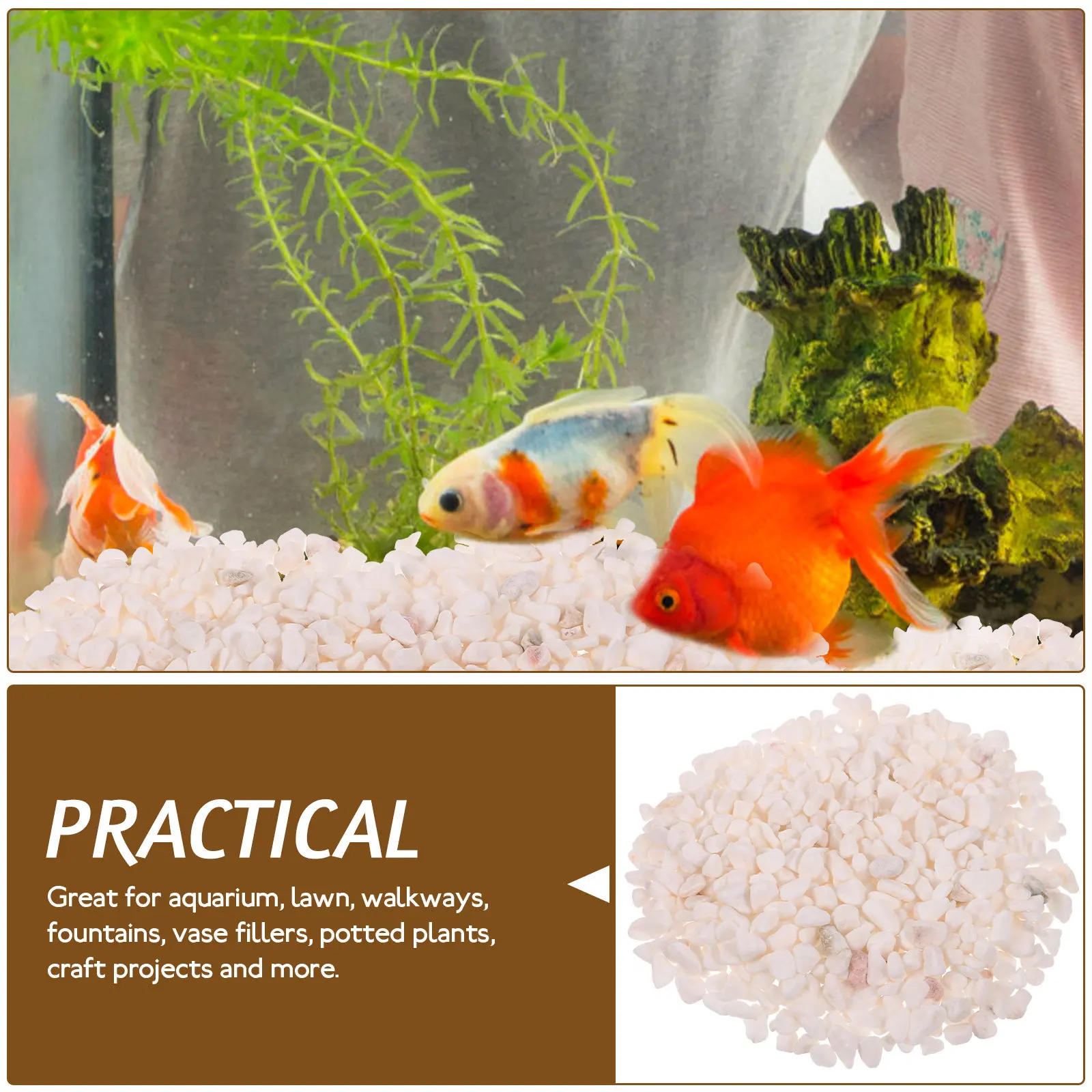 

1 пакет белого нефритового песка для аквариума, натуральные гладкие камни, декоративный гравий для аквариума, многофункциональные камни для ландшафтного дизайна сада