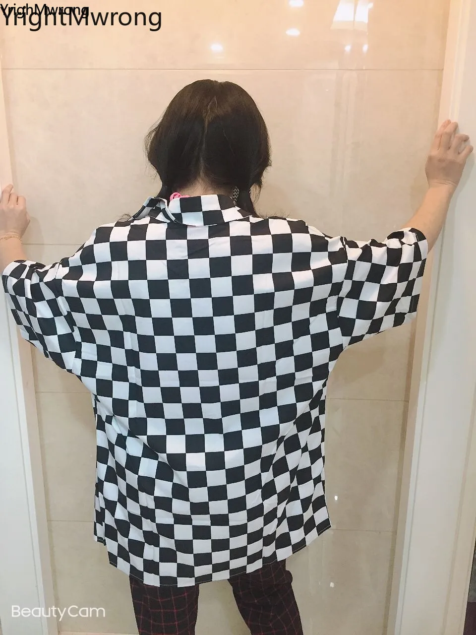 Summer Checker Plaid Button Up Shirt Checkerboard Blouse Woman Man Casual Hawaii Top Harajuku Loose Blusas y2k Tee hiphop cloth