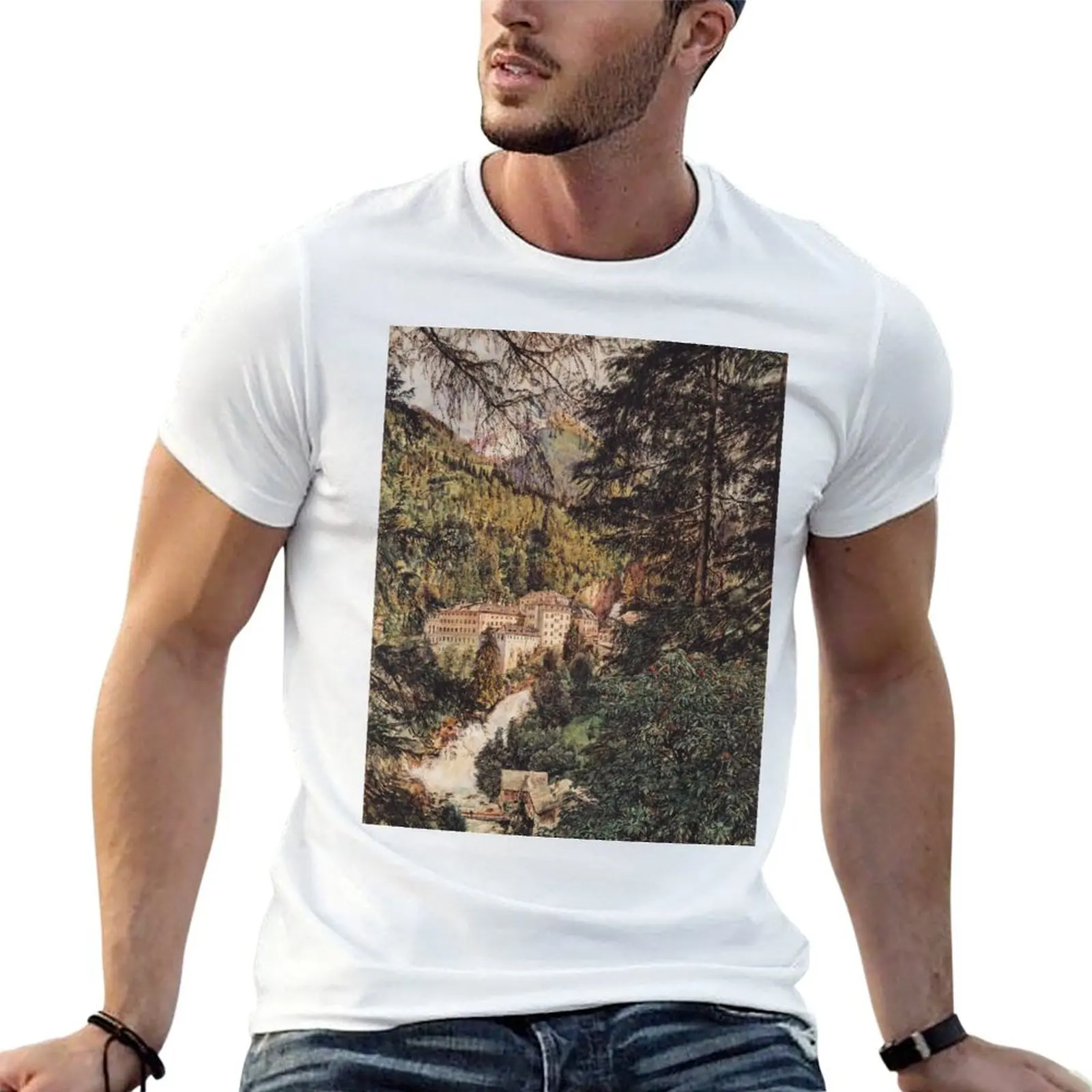 

Bad package t-shirt tshirt - View Gastein Alt cotton plain 1888 - black 100% T-Shirt cotton for Rudolf of man von