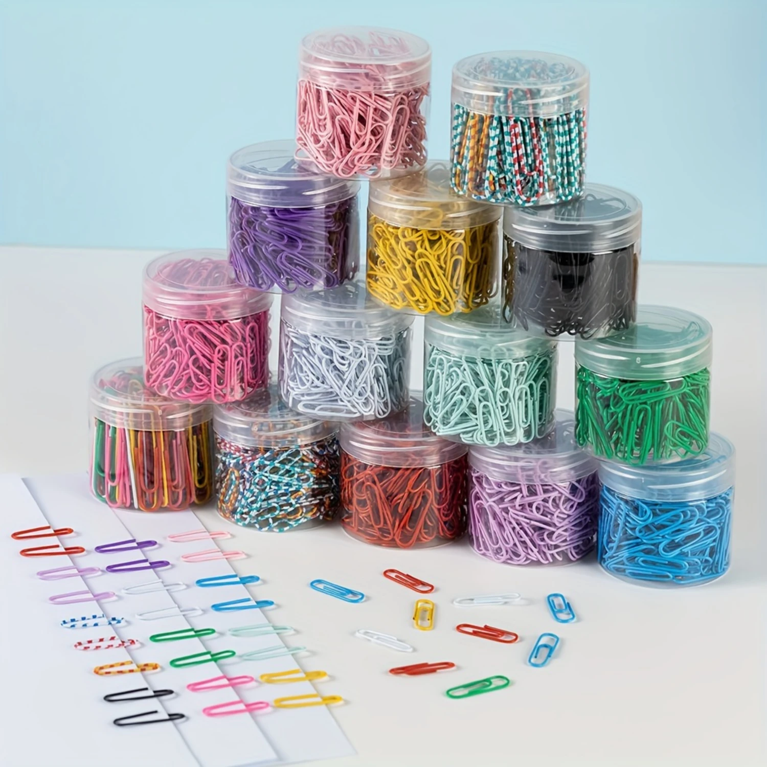 Assorted Colorful Reusable Paper Clips Box - Perfect for Teachers, Office, Folders, Bookmarks & DIY Albums