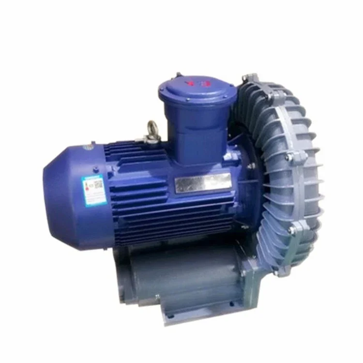 , biogas digester booster explosion-proof fan 5.5kw frequency conversion explosion-proof high pressure fan manufacturer