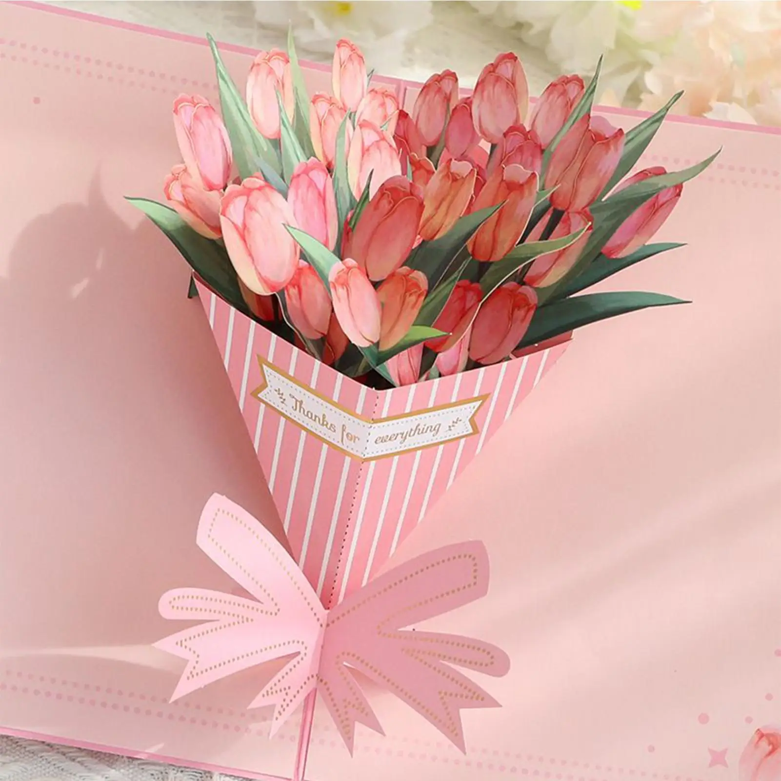 

Открытка ко Дню святого Валентина для мамы с 3D-тиснением и фольгой, романтическим цветочным декором, украшение ко Дню святого Валентина для семьи, друзей, жены, мамы, сестры