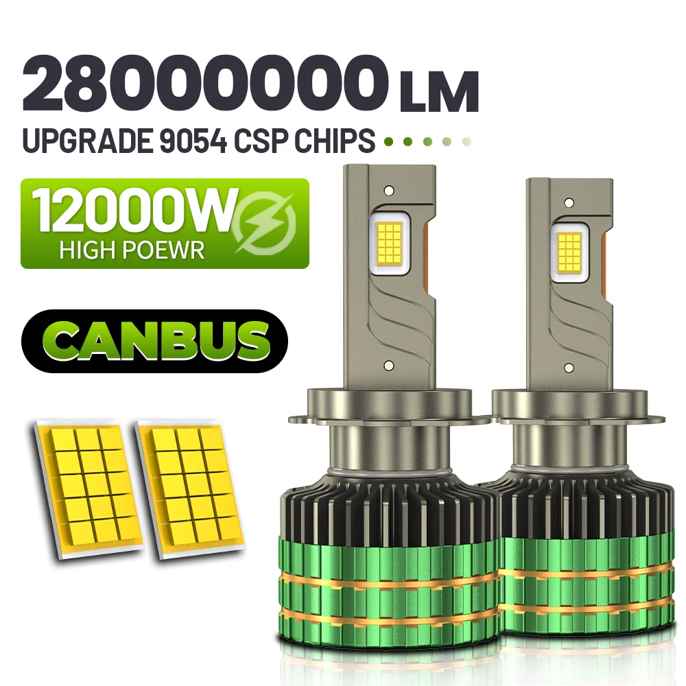 

H4 H7 Canbus LED Car LED Headlight 12000W 28000000LM H1 H8 H9 H11 9005 HB3 9006 HB4 Auto LED Lamp High Power Fog Light 6000K 12V