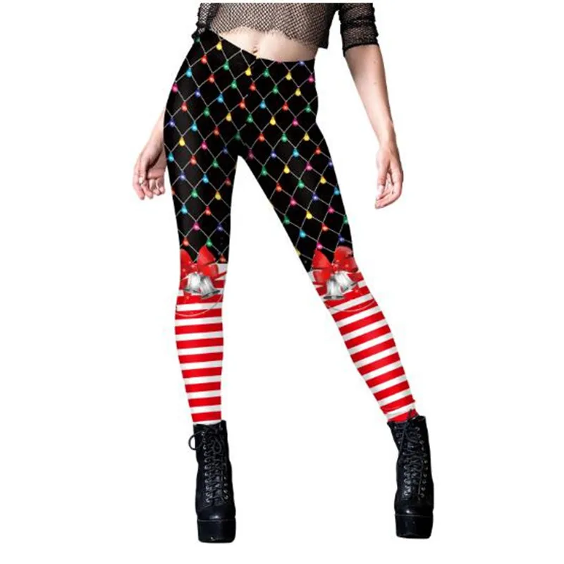 Weihnachts kleidung neue Weihnachts gamaschen Frauen Winter warme Hosen hoch elastisch und bequem plus Weihnachts hose Frau