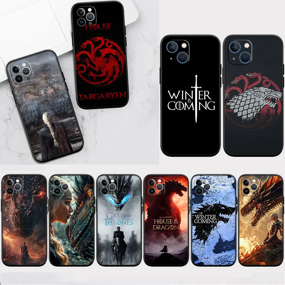 Dragon Mother Thrones Phone Case for OPPO F3 F5 F7 F9 F11 F17 F19 Pro Plus A9 A54S A57 A95 A94 A93 A74