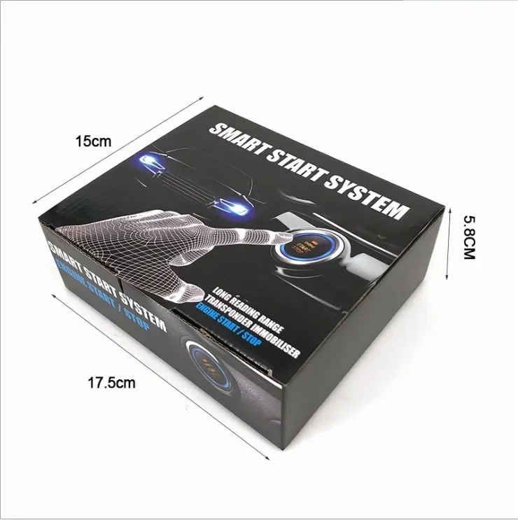 Intelligentes PKE-Autoalarmsystem mit schlüssellosem Zugang und One-Touch-Push-Motor-Startknopf