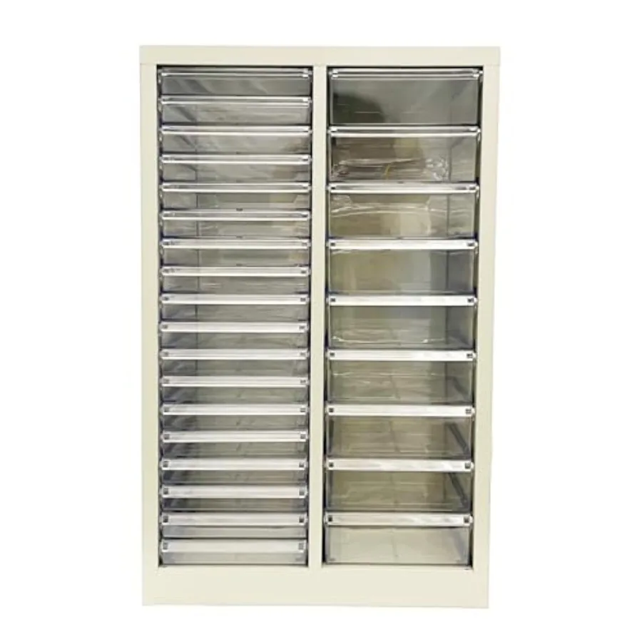 

Steel Mobile File Cabinet Combo - Partition Storage Organizer 27-Drawer for Office Home Salon, Books Toys Supplies 9M+18S Drawe