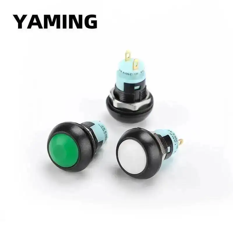 Picture 6: 12mm Big Ball Head Mini Push Button Switch Self-Locking Fixed Latching Waterproof Doorbell Access Control