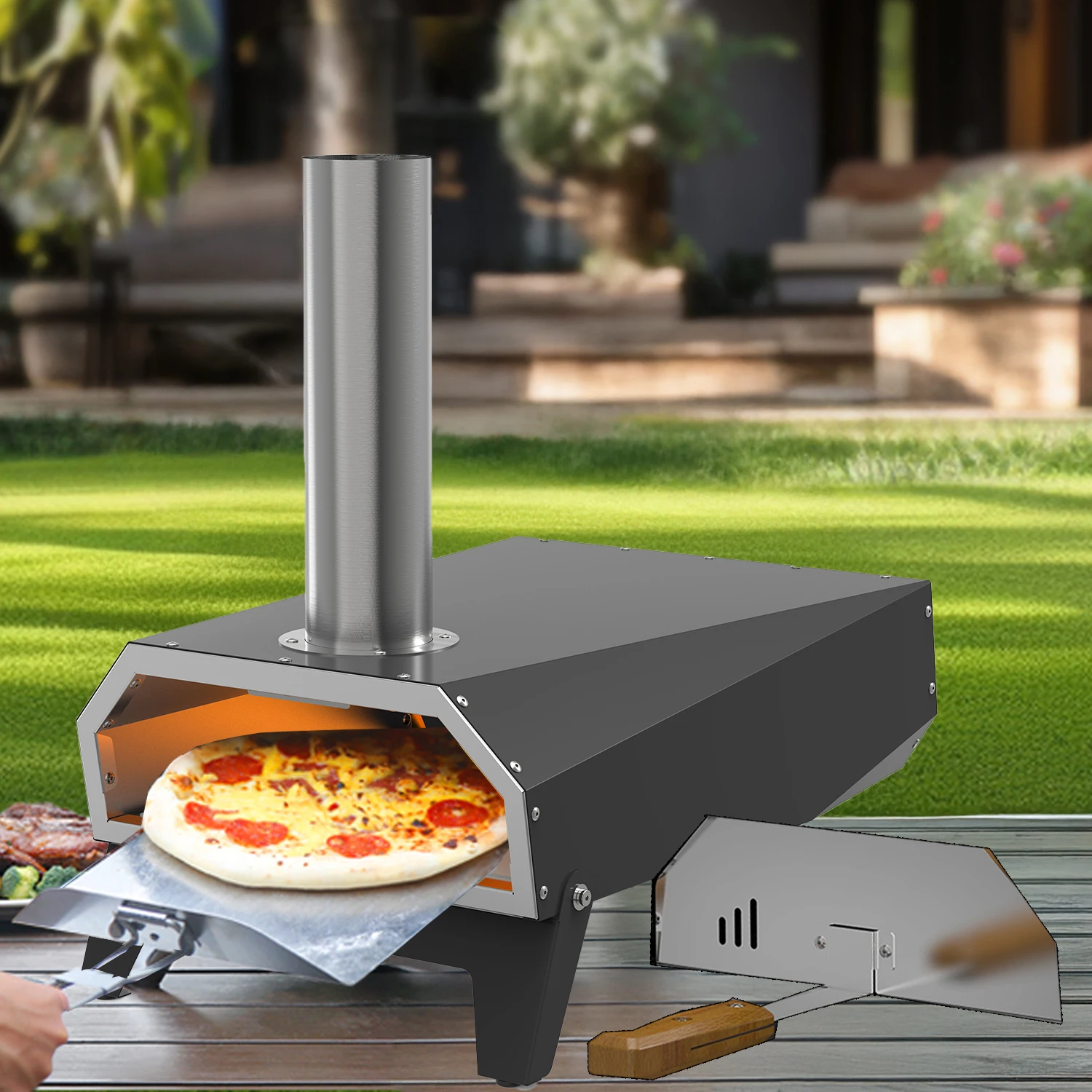Hot Selling 12 Inch Portable Pizza Stone for Outdoor Camping