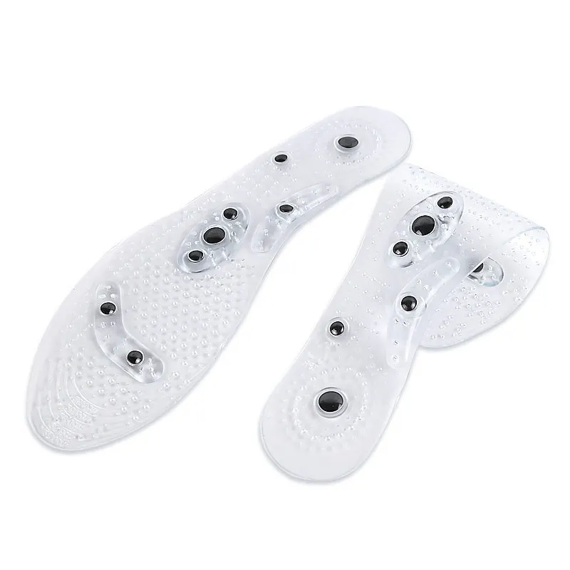 Magnetische Einlegesohlen für Schuhe, Fußmassage, Einlegesohlen, Fußakupressur, Schuhpolster, Therapie, Abnehmen, Gewichtsverlust, transparente Schuheinlagen