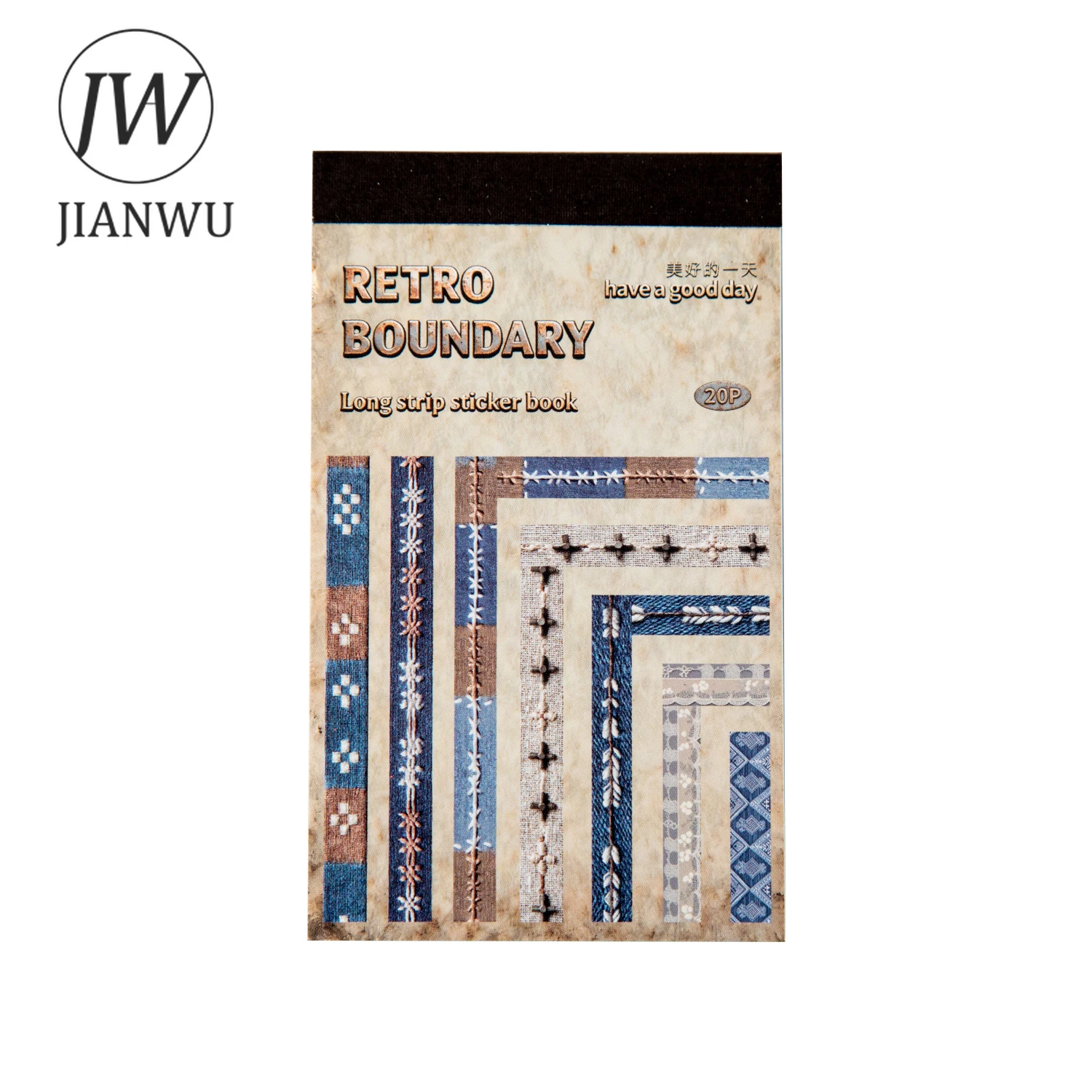 JIANWU Retro Boundaries Series Vintage Gothic Lace Flower Landscape Material Collage PET Sticker Creative DIY Journal Stationery - view 6