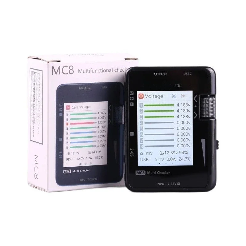 Multifunctional electric display balanced voltage remote control servo signal test PD charging 1-8s