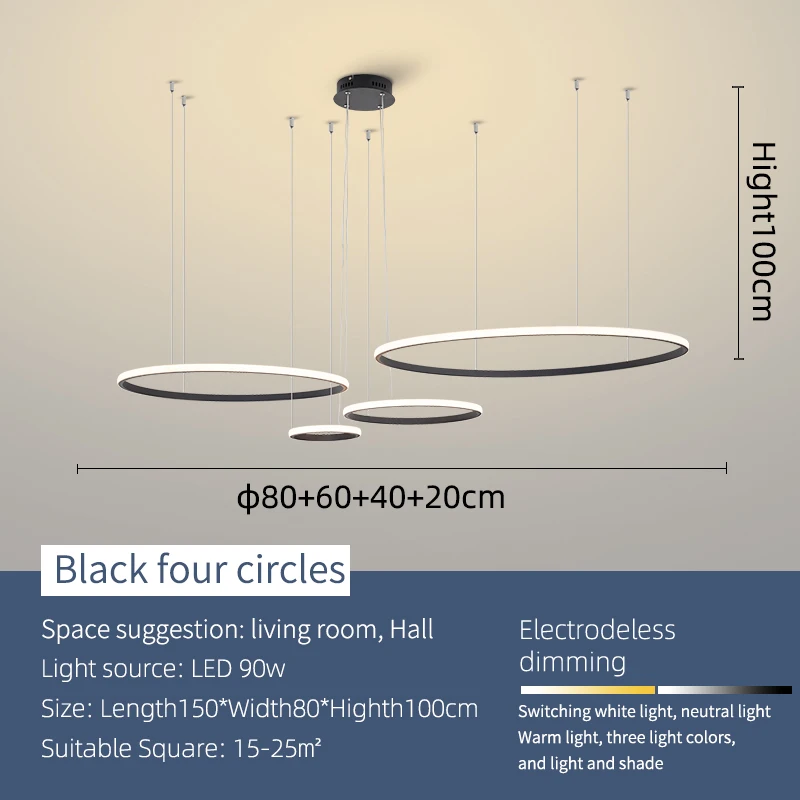 NEO Gleam Moderne Led Kronleuchter Lichter Für Wohnzimmer Esszimmer Schlafzimmer Bar Schnur Hängen Lampen Kronleuchter Gold/Verchromt 5