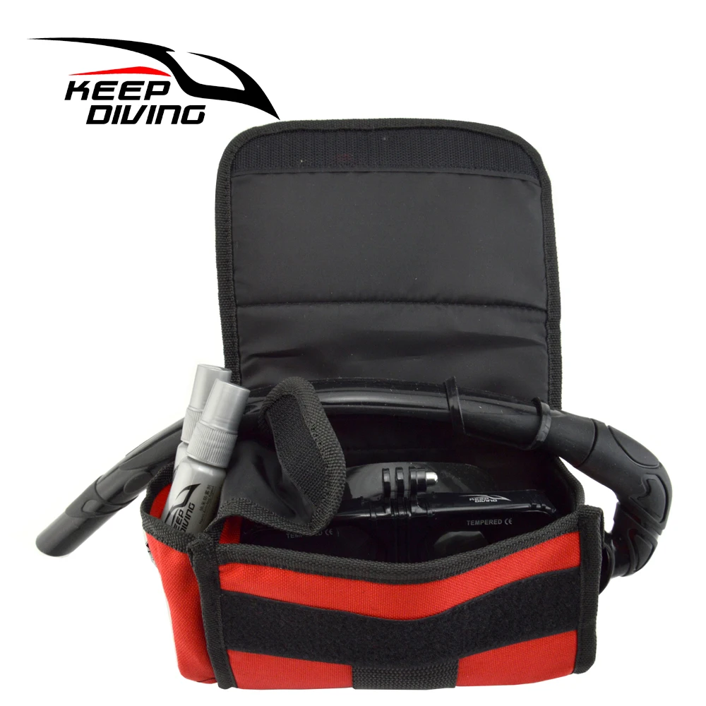 Saco de armazenamento de mergulho para máscaras + tubos snorkels secagem rápida portátil acessórios de mergulho armazenamento rápido